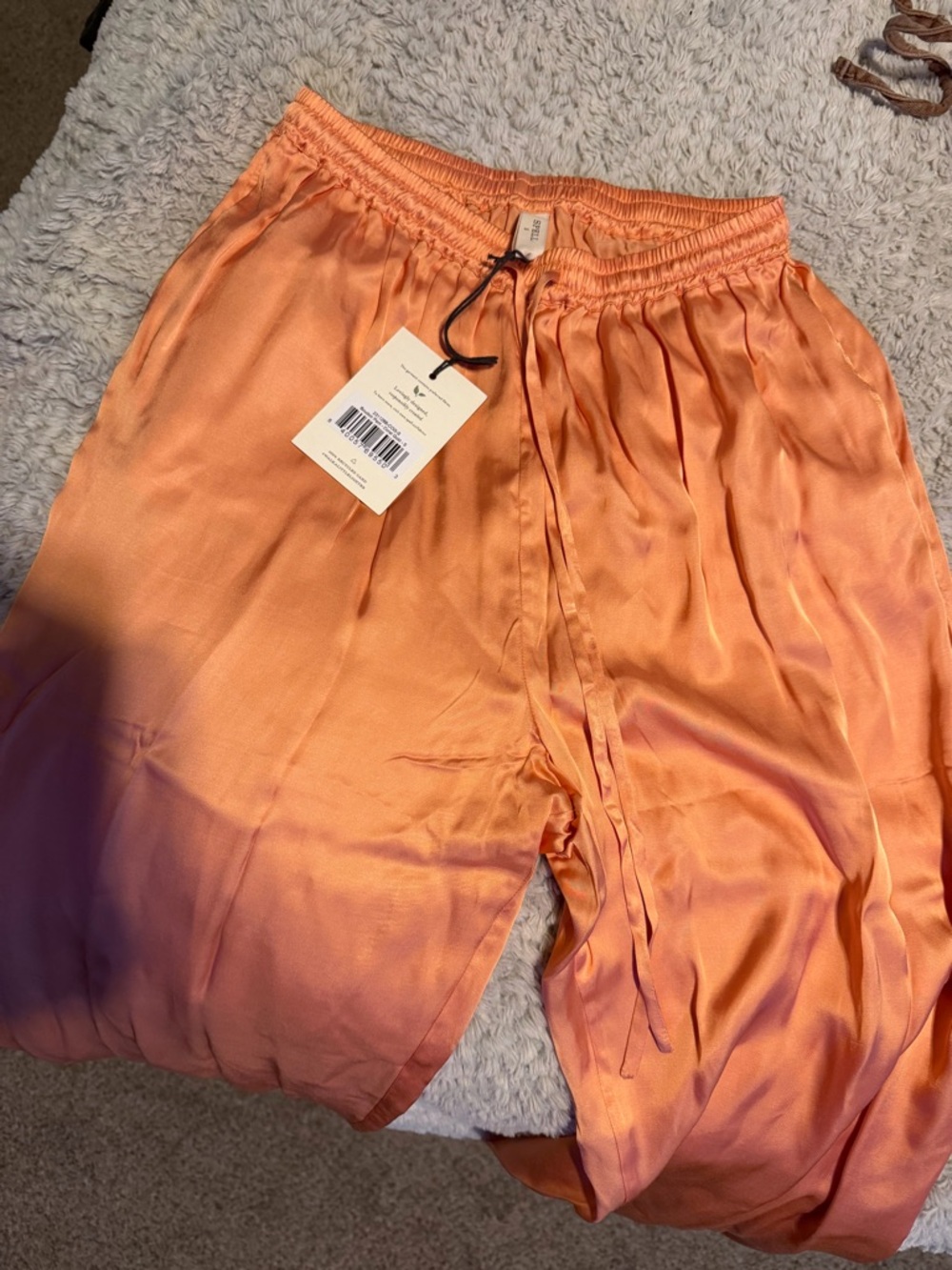 Spell Peach Satin Boudoir Pants - Picture 4 of 4